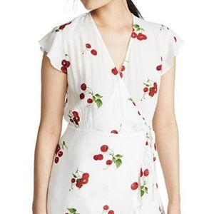 Rails Cherry Print Wrap Dress